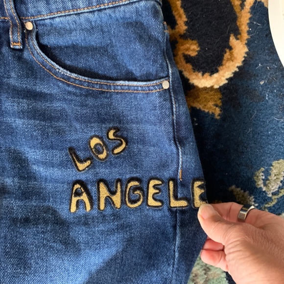 Kendall and Kylie Los Angeles distressed stretch jeans. Worn twice - Picture 2 of 4